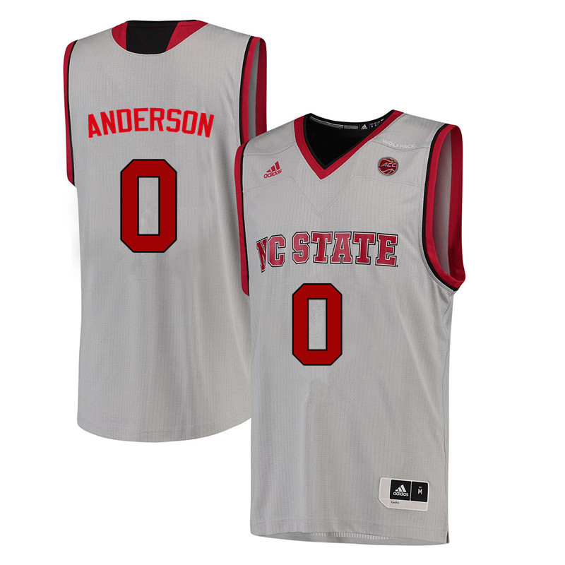 Men NC State Wolfpack #0 Camille Anderson College Basketball Jerseys-White - Click Image to Close